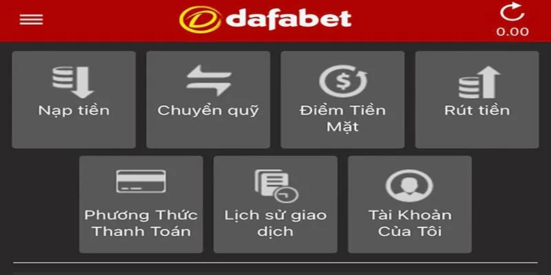 Quy trình rút tiền dafabet đơn giản