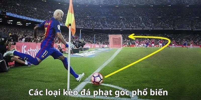 Các loại kèo phạt góc phổ biến